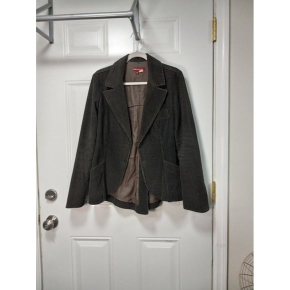ZARA TRF Corduroy Blazer Jacket High-Low Jacket L /M - Picture 9 of 12
